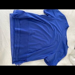 Lululemon royal blue workout top.